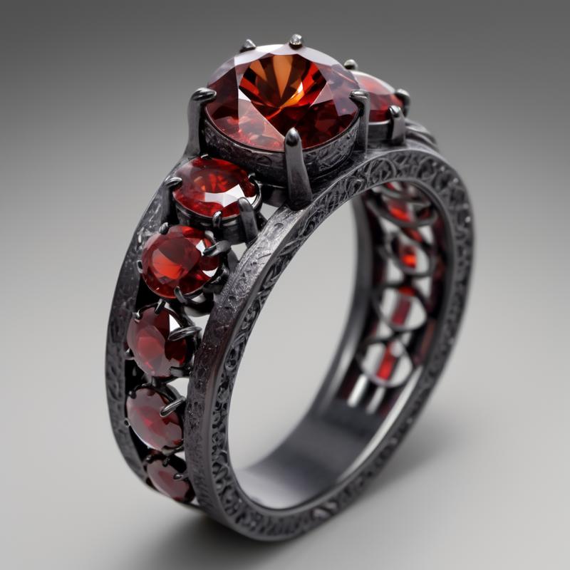 00041-[number]-1647015894-((best quality)), ((masterpiece)), ((realistic,digital art)), (hyper detailed),Ear Cuff, Twinkling Visible Inclusions Garnet (al.png